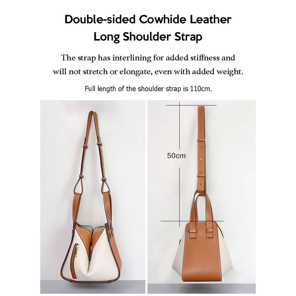 Small Hammock Bag DIY Kit – Babylon Leather - Babylon LeatherBabylon LeatherSY93 - Caramel & White - White