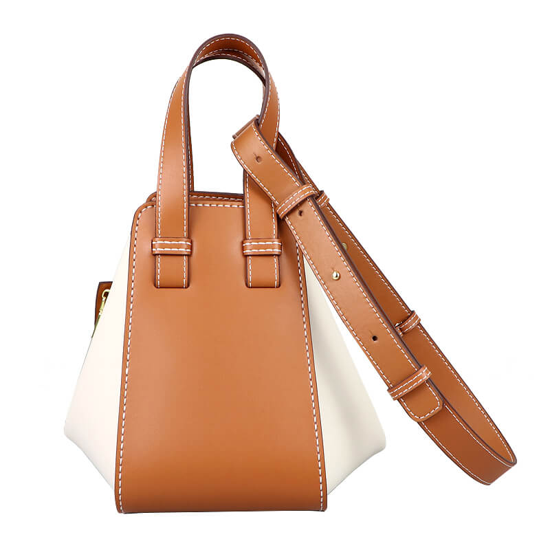 Small Hammock Bag DIY Kit – Babylon Leather - Babylon LeatherBabylon LeatherSY93 - Caramel & White - White