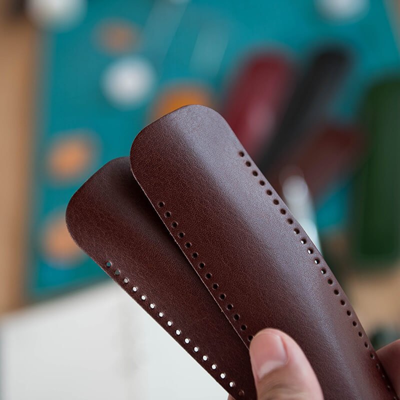 Small Pen Pouch Holder DIY Leather Kit – Babylon Leather - Babylon LeatherBabylon LeatherLZ47 - Yellow - Veg Tanned Leather