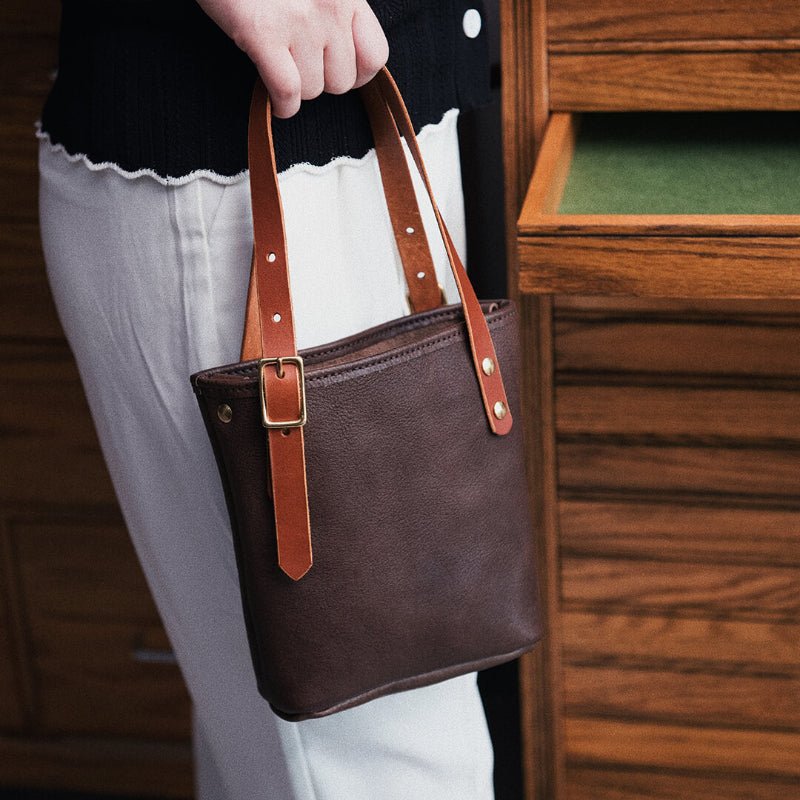 Small Tote Bag DIY Leather Handmade Kit – Babylon Leather - Babylon LeatherBabylon LeatherLZ42 - No Strap - Original