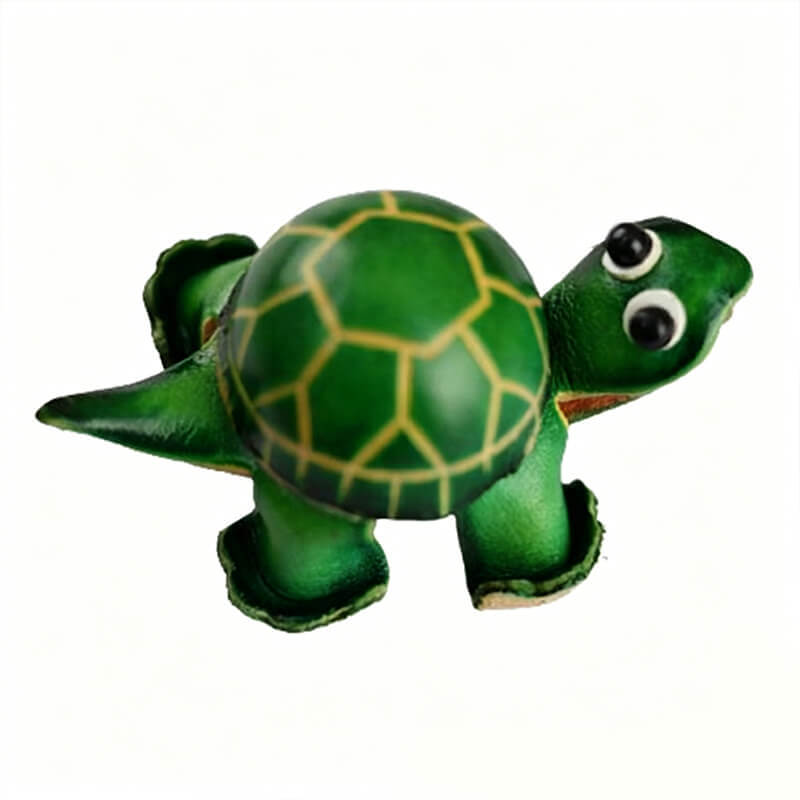 Small Turtle - Shaped Top - Grain Leather Keychain – Babylon Leather - Babylon LeatherBabylon LeatherLLZ01-Green