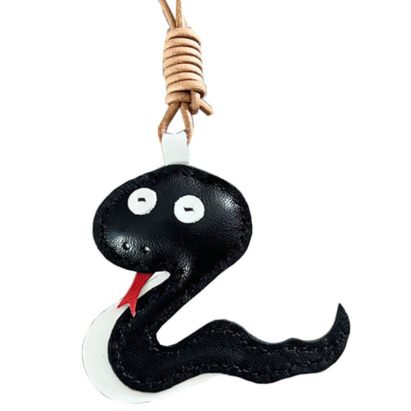 Snake - Shaped Keychain Charm DIY Kit – Babylon Leather - Babylon LeatherBabylon LeatherSG22-Black
