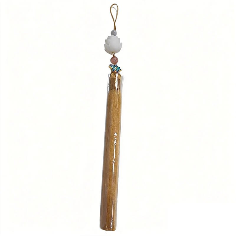 Soft Bloom Silk Tassel Bag Charm with Jade Bead – Babylon Leather - Babylon LeatherBabylon LeatherTX213-Yellow
