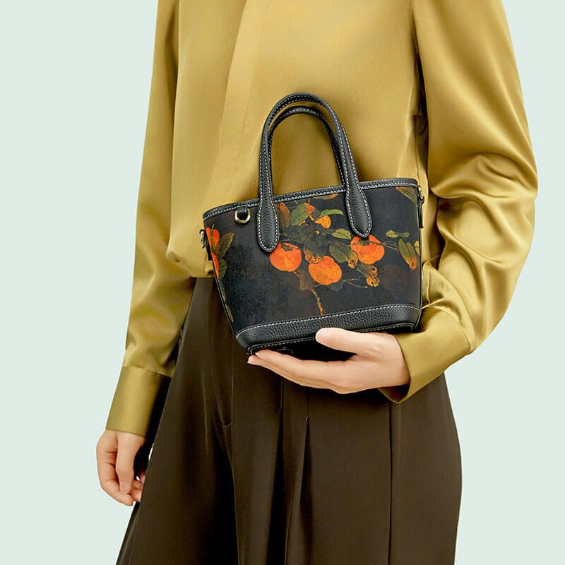 Soft Silk Leather Top - Handle Handbag – Babylon Leather - Babylon LeatherBabylon LeatherTX001 - Black - 1