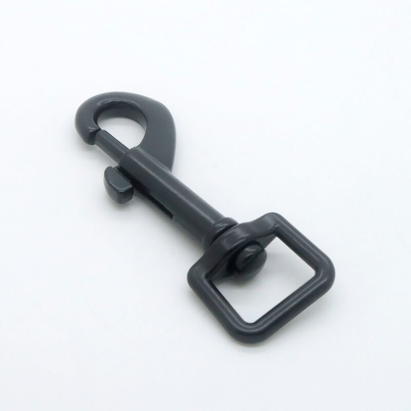 Square Eye Swivel Snap Hook - Babylon Leather - Babylon LeatherBabylon LeatherJY05-Black-16mm