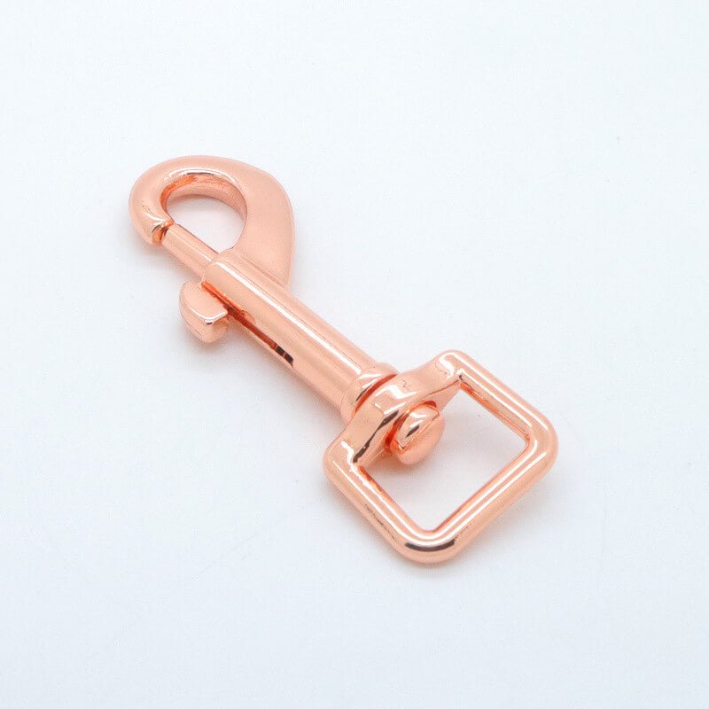 Square Eye Swivel Snap Hook - Babylon Leather - Babylon LeatherBabylon LeatherJY05-Rose Gold-16mm