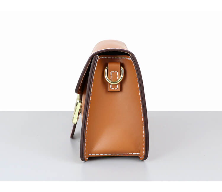 Square Leather Shoulder Bag DIY Kit – Babylon Leather - Babylon LeatherBabylon LeatherSY30 - Matching Color - Top Grain Leather - Caramel