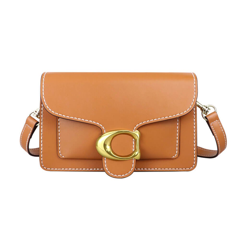 Square Leather Shoulder Bag DIY Kit – Babylon Leather - Babylon LeatherBabylon LeatherSY30 - Matching Color - Top Grain Leather - Caramel