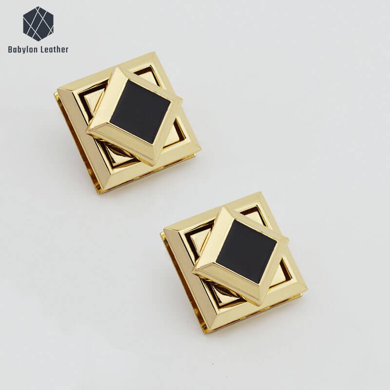 Square Resin Fashion Bag Twist Lock - Babylon LeatherBabylon LeatherTL-143-1 PACK