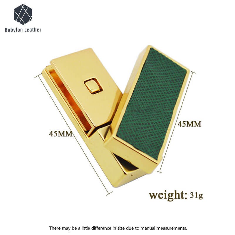 Square Shape Rotating Creative Bag Lock Twist Lock(1 PACK) - Babylon LeatherBabylon LeatherTL-088
