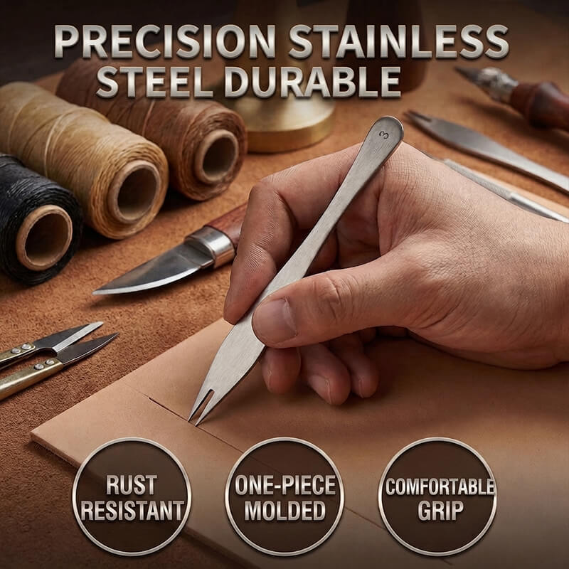 Stainless Steel Leather Spacing Gauge Edge Marking Tool – Babylon Leather - Babylon LeatherBabylon LeatherXH54-2mm