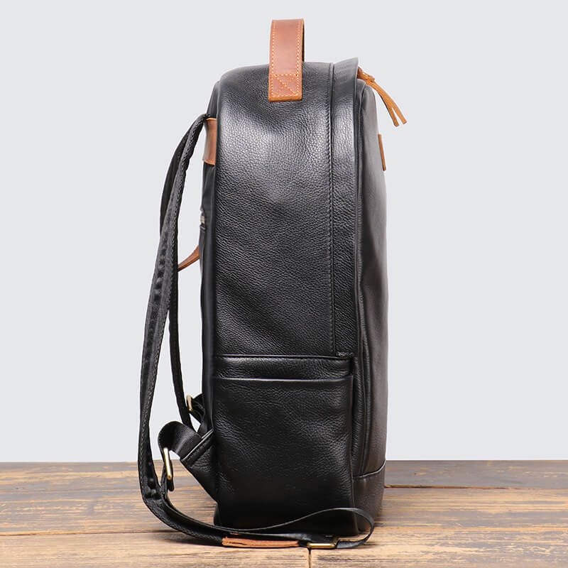 Stylish Leather Laptop Backpack – Babylon Leather - Babylon LeatherBabylon LeatherLJ050 - Black