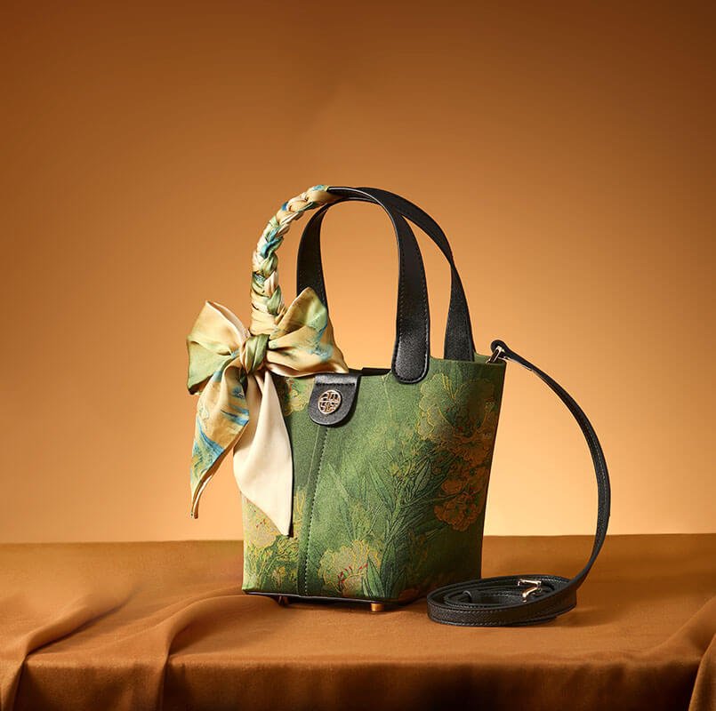 Timeless Design Silk Picotin Bag – Babylon Leather - Babylon LeatherBabylon LeatherTX006-Green