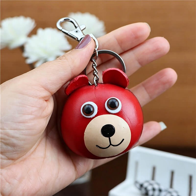 Tiny Bear Leather Bag Charm – Babylon Leather - Babylon LeatherBabylon LeatherLLZ98-Brown