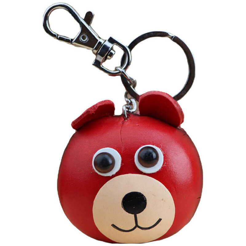 Tiny Bear Leather Bag Charm – Babylon Leather - Babylon LeatherBabylon LeatherLLZ98-Brown