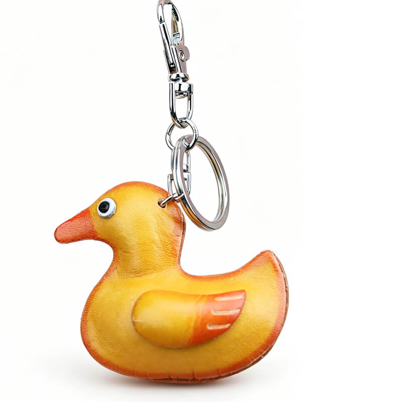 Tiny Yellow Duck Leather Bag Charm – Babylon Leather - Babylon LeatherBabylon LeatherLLZ52-Yellow