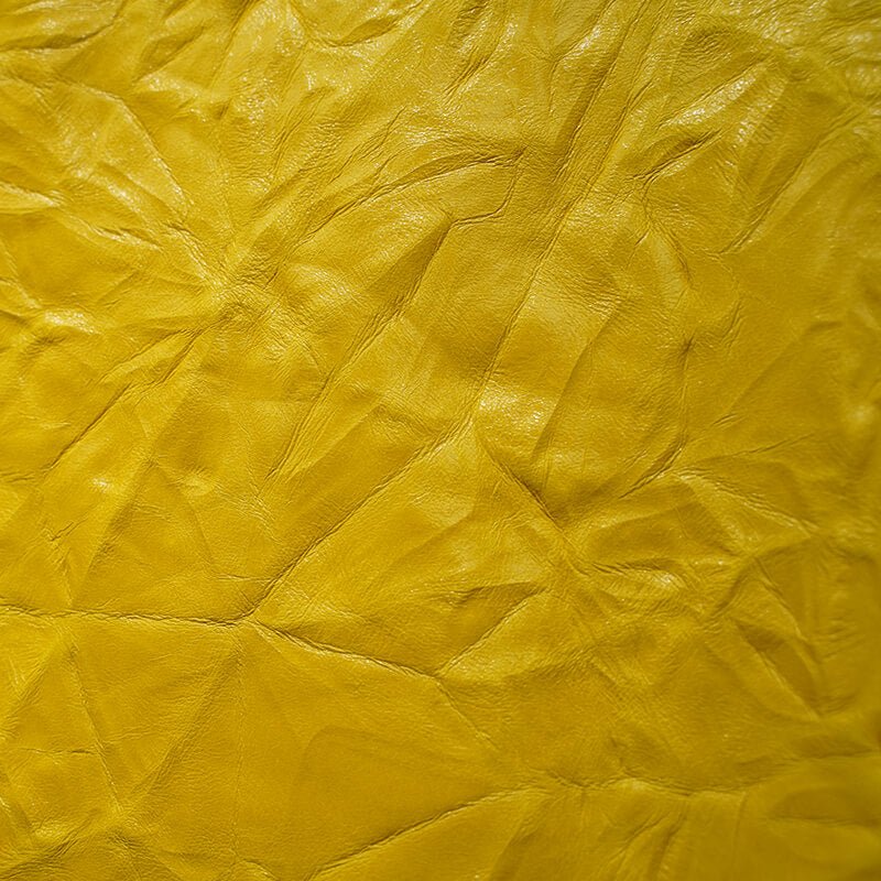 Top Grain Crinkle Leather– Babylon Leather - Babylon LeatherBabylon LeatherLT034-Yellow-1.1-1.3mm-5 sq. ft.