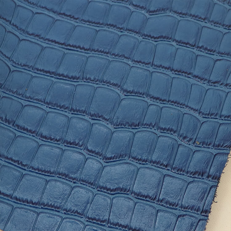 Top Grain Crocodile Embossed Leather – Babylon Leather - Babylon LeatherBabylon LeatherLT020-Blue-1.0-1.2mm-5 sq. ft.