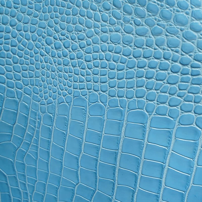 Top Grain Crocodile Embossed Leather – Babylon Leather - Babylon LeatherBabylon LeatherLT020-Light Blue-1.0-1.2mm-5 sq. ft.
