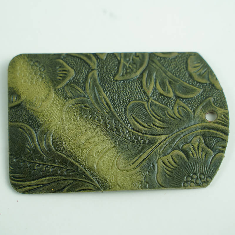 Top Grain Embossed Crazy Horse Leather – Babylon Leather - Babylon LeatherBabylon LeatherLT041-Khaki Green-1.8-2.1mm-5 sq. ft.
