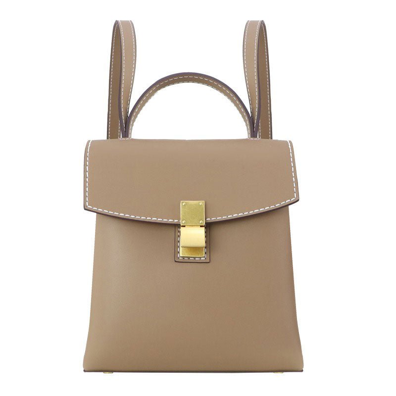 Top - Grain Leather Backpack DIY Kit – Babylon Leather - Babylon LeatherBabylon LeatherSY17 - Caramel - White