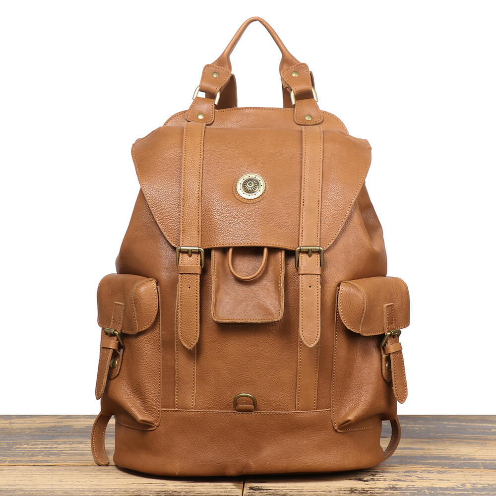 Top Grain Leather Backpack for Work and Travel – Babylon Leather - Babylon LeatherBabylon LeatherLJ085 - Dark Brown