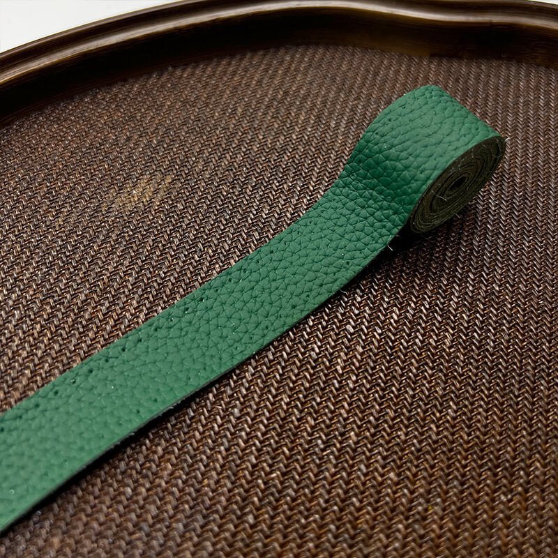 Top-Grain Leather Binding Strip for Edging and Repair – Babylon Leather - Babylon LeatherBabylon LeatherPP17-Vert Moyen-2 × 30 cm
