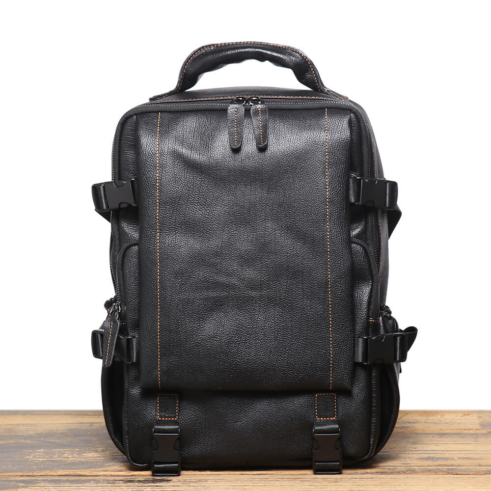 Top Grain Leather Laptop Backpack for Men – Babylon Leather - Babylon LeatherBabylon LeatherLJ086 - Black