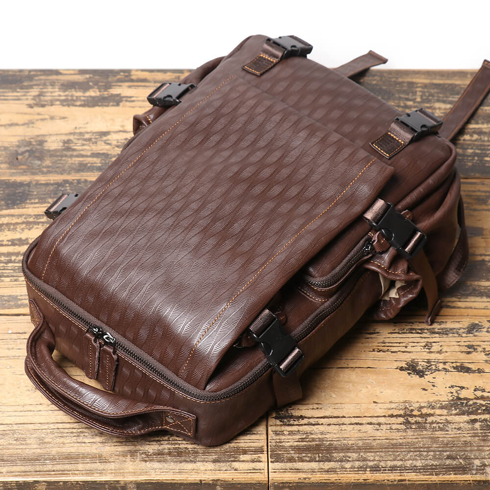 Top Grain Leather Laptop Backpack for Men – Babylon Leather - Babylon LeatherBabylon LeatherLJ086 - Coffee