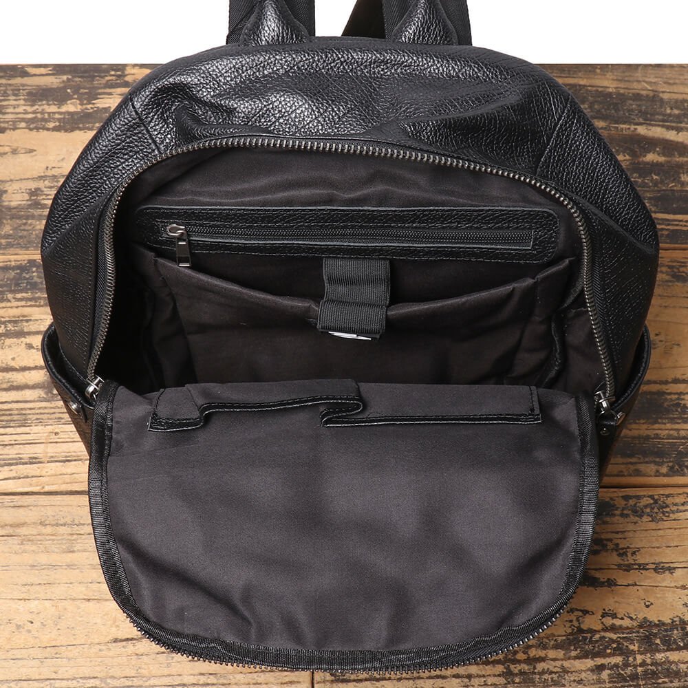 Top - Grain Leather Large - Capacity Men’s Travel & Work Backpack – Babylon Leather - Babylon LeatherBabylon LeatherLJ106-Black