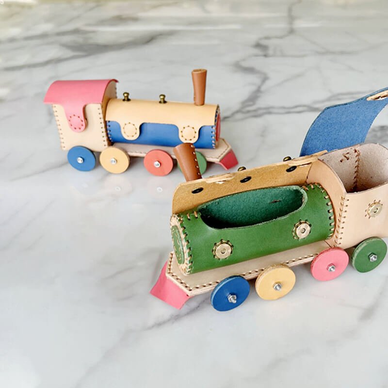 Train - Shaped Jewelry Storage Box DIY Kit – Babylon Leather - Babylon LeatherBabylon LeatherSG10-Blue