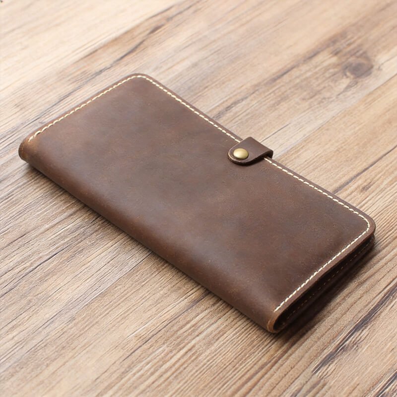 Travel Passport Wallet Crazy Horse Leather DIY Kit – Babylon Leather - Babylon LeatherBabylon LeatherCY56-Brown