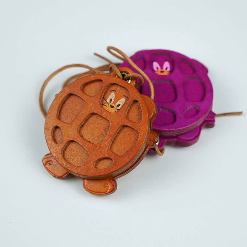 Turtle Mouse Shape Leather Charm – Babylon Leather - Babylon LeatherBabylon LeatherLL78-Brown
