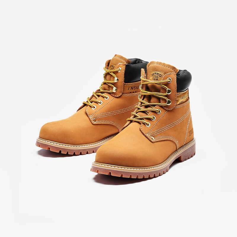 Unisex Classic Top Grain Leather Work Boots – Babylon Leather - Babylon LeatherBabylon LeatherSH01-Yellow Brown-US 5 | EU 37.5