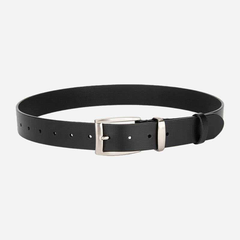 Unisex Top - Grain Cowhide Belt with Smooth Buckle – Babylon Leather - Babylon LeatherBabylon LeatherDJ05-Black