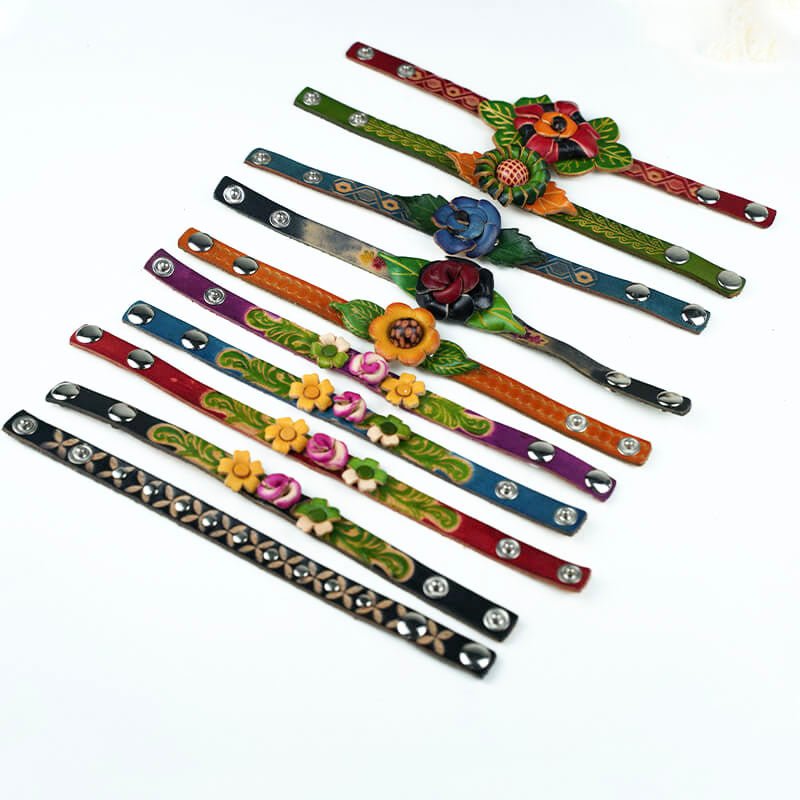 Veg Tanned Leather Bracelet – Babylon Leather - Babylon LeatherBabylon LeatherLL03-Random Color