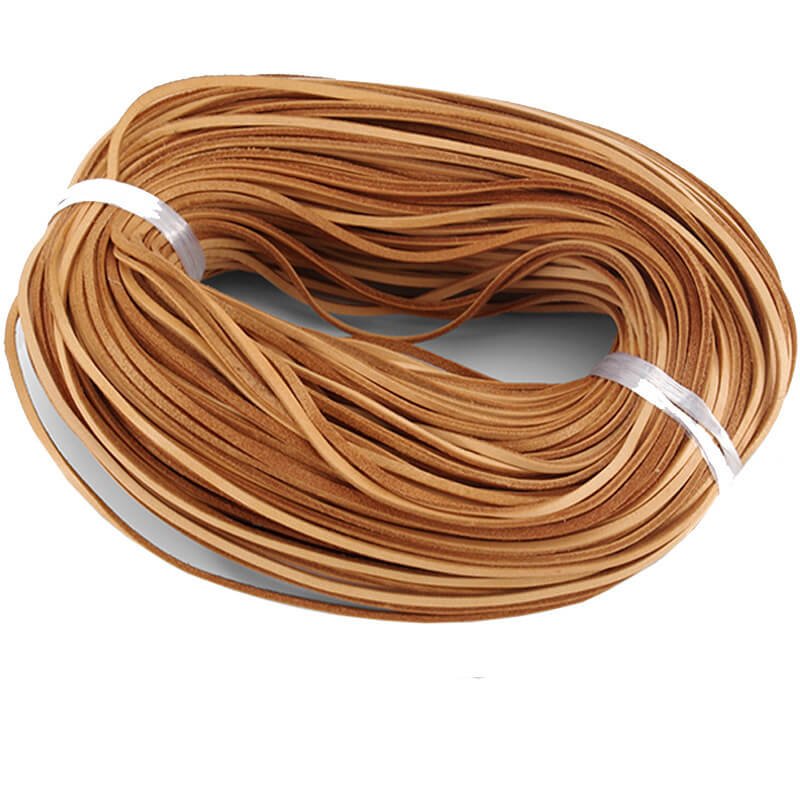 Veg Tanned Leather Flat Lace 2-6mm Width 5m Roll – Babylon Leather - Babylon LeatherBabylon LeatherPJ04-2mm