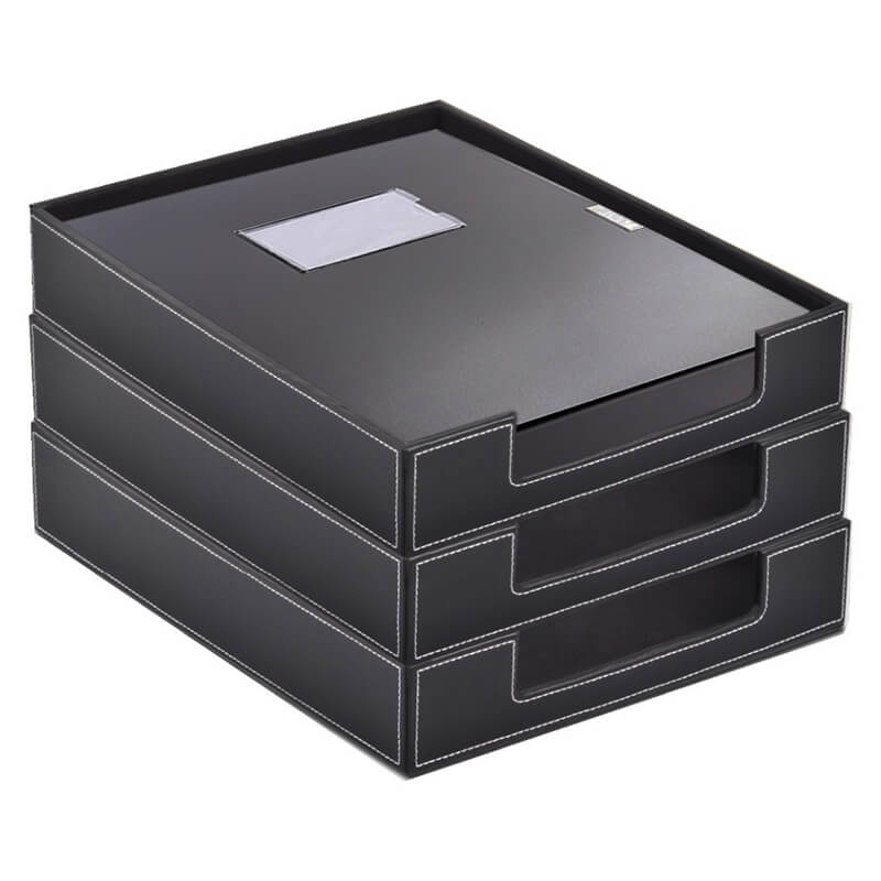 Velvet-Lined A4 Document Tray – Babylon Leather - Babylon LeatherBabylon LeatherRH01-Black