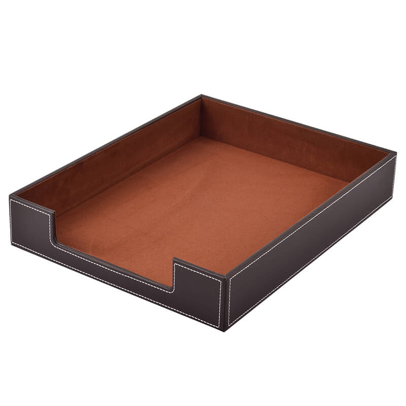 Velvet-Lined A4 Document Tray – Babylon Leather - Babylon LeatherBabylon LeatherRH01-Coffee
