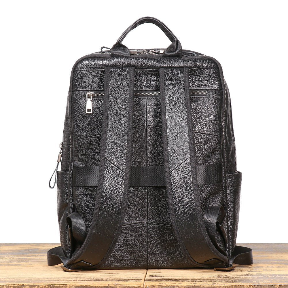 Versatile Top Grain Leather Backpack – Babylon Leather - Babylon LeatherBabylon LeatherLJ007 - Black