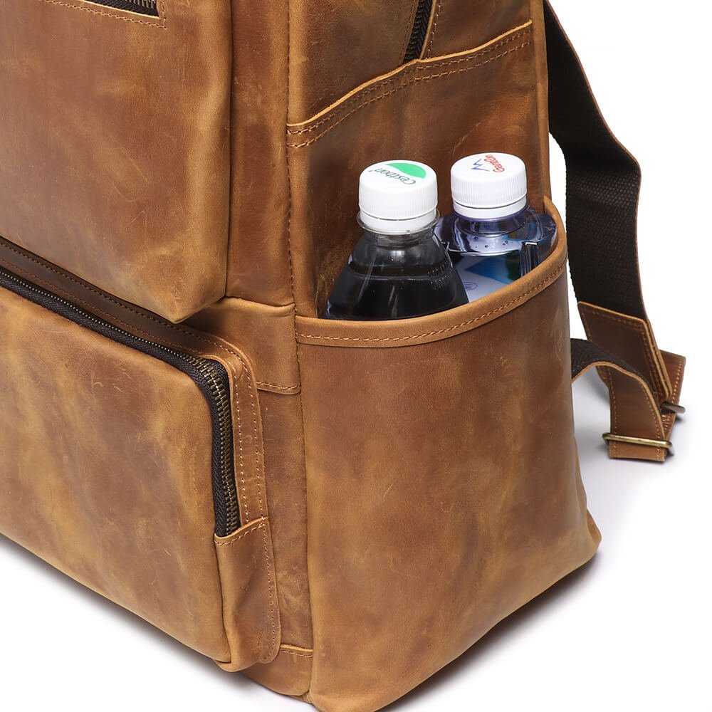 Vintage Durable Top Grain Leather Duffel Backpack – Babylon Leather - Babylon LeatherBabylon LeatherLJ070 - Brown