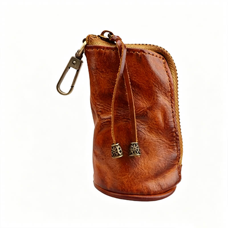 Vintage Leather Belt Key Pouch – Babylon Leather - Babylon LeatherBabylon LeatherLLZ83-Brown