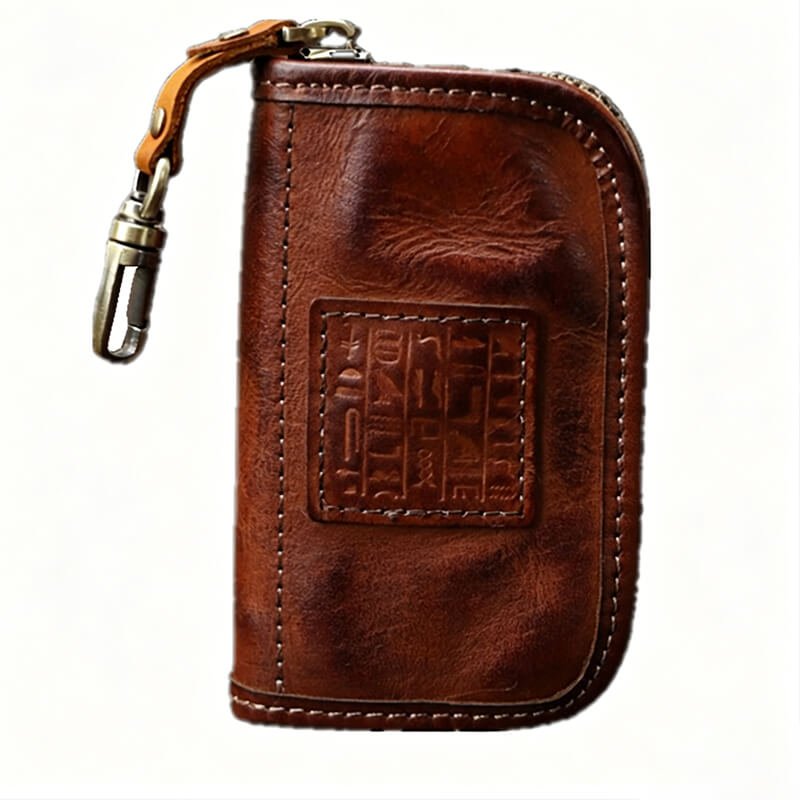 Vintage Leather Key Pouch – Babylon Leather - Babylon LeatherBabylon LeatherLLZ79-Brown