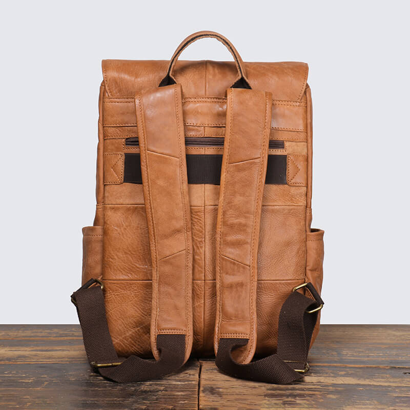 Vintage Leather Laptop Backpack – Babylon Leather - Babylon LeatherBabylon LeatherLJ061 - Black