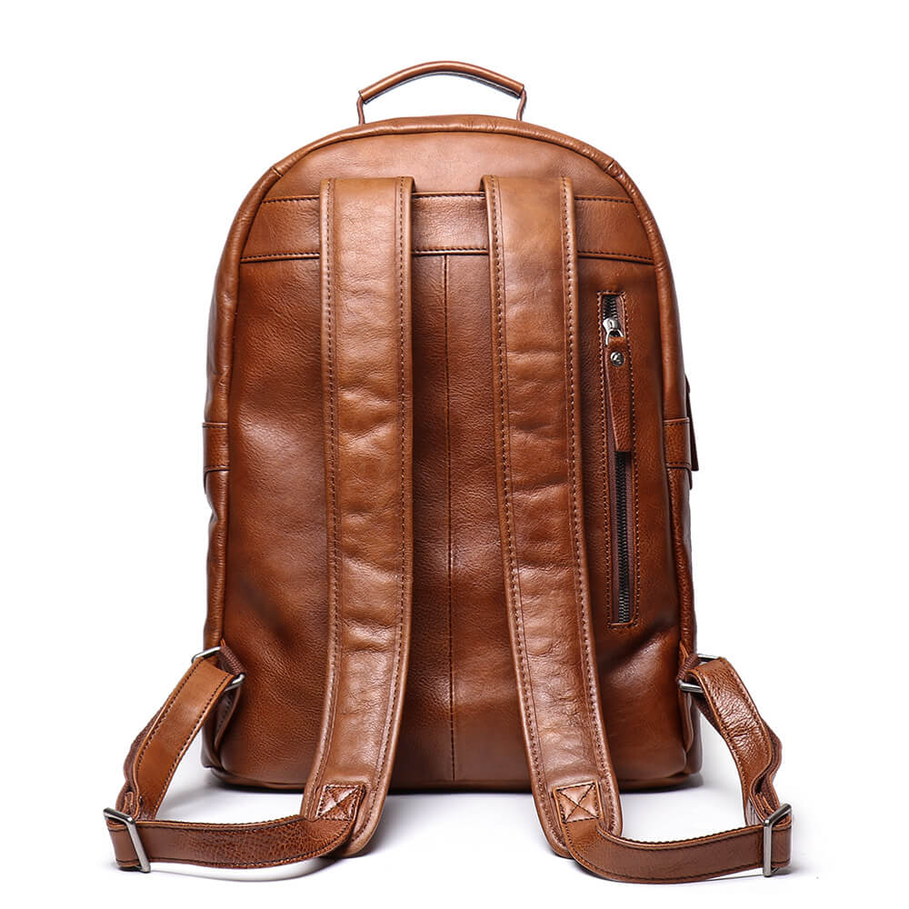 Vintage Leather Travel Backpack for Men – Babylon Leather - Babylon LeatherBabylon LeatherLJ001 - Brown