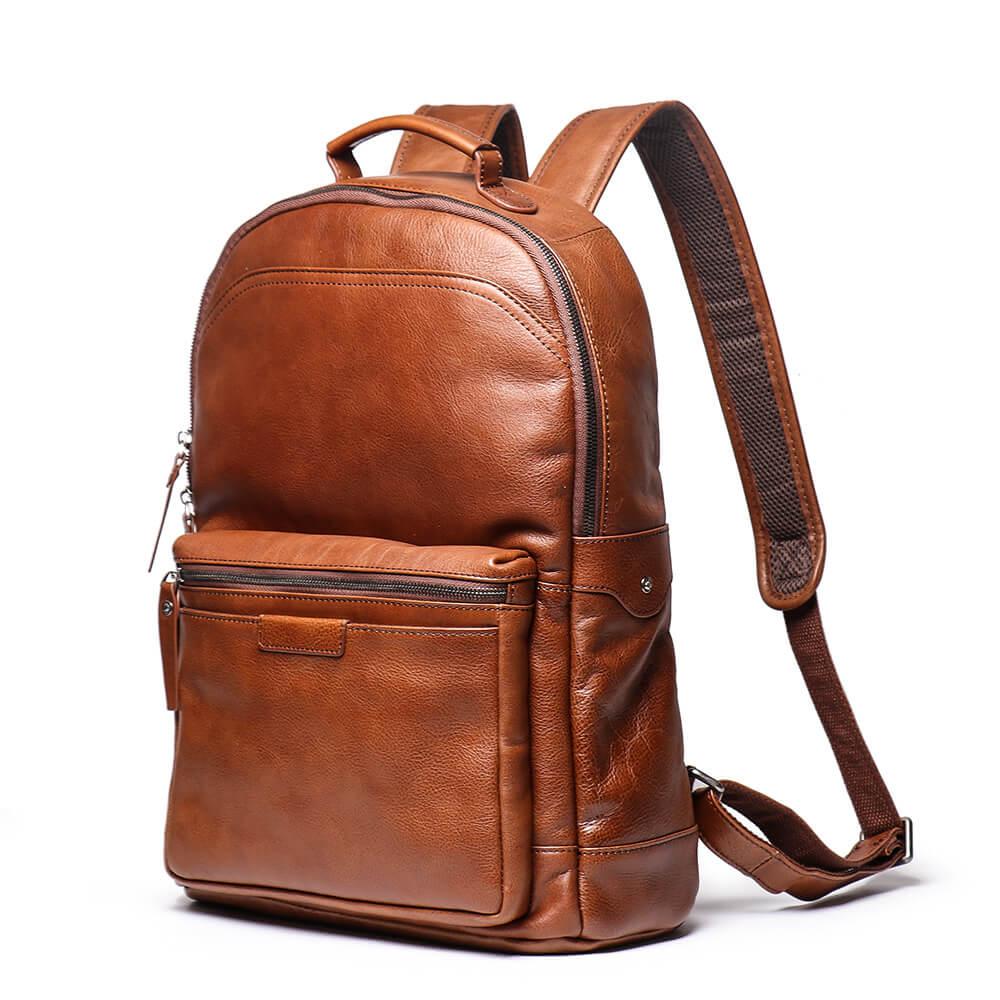 Vintage Leather Travel Backpack for Men – Babylon Leather - Babylon LeatherBabylon LeatherLJ001 - Brown