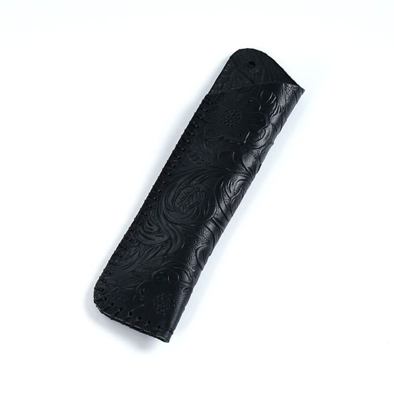 Vintage Single Pen Sleeve – Babylon Leather - Babylon LeatherBabylon LeatherAN22-Black-Carved Version-2 pcs