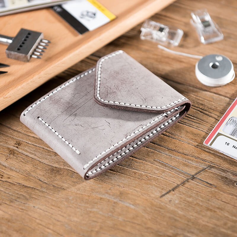 Vintage Waxed Leather Driver License Holder DIY Kit – Babylon Leather - Babylon LeatherBabylon LeatherLZ62-Coffee-Fog Wax Leather