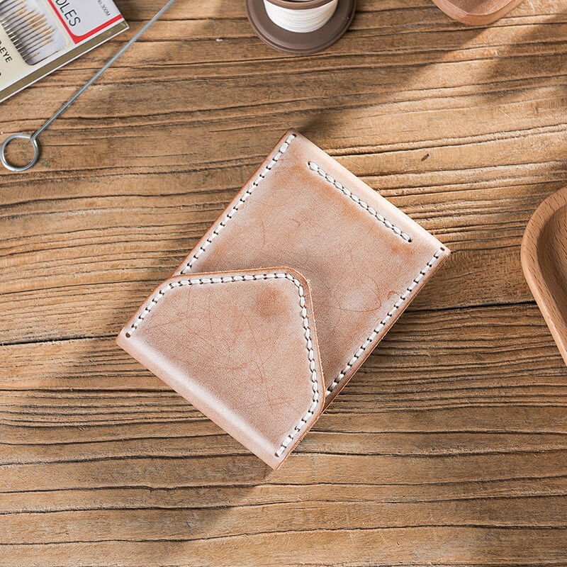Vintage Waxed Leather Driver License Holder DIY Kit – Babylon Leather - Babylon LeatherBabylon LeatherLZ62-Yellow-Fog Wax Leather