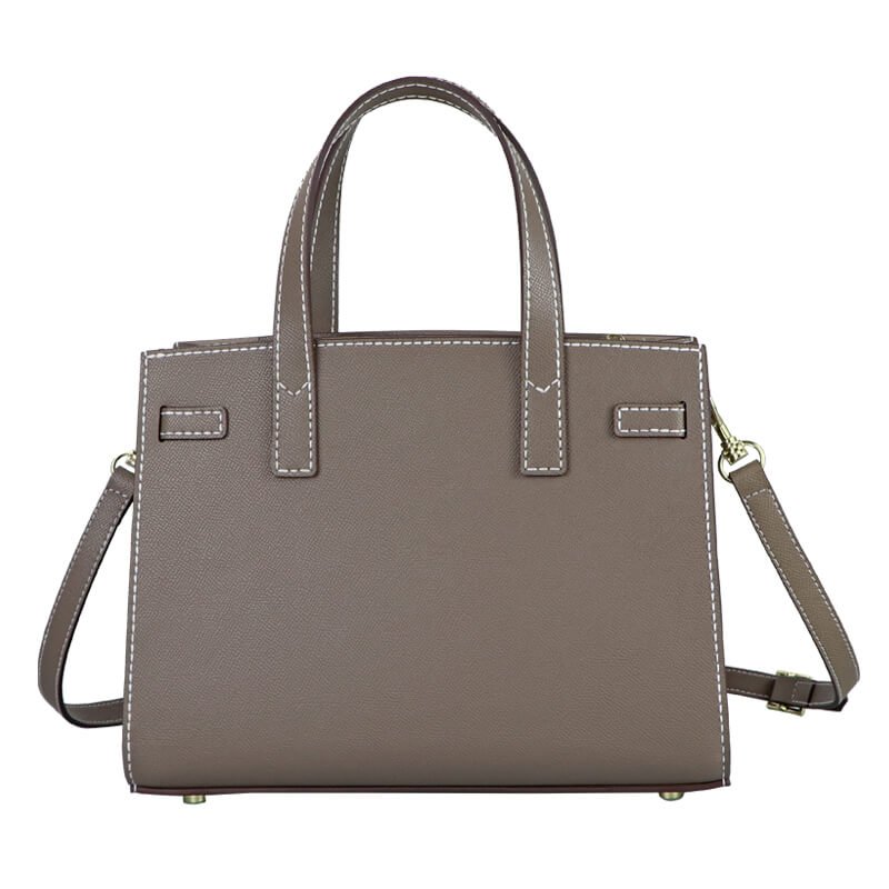 Walker Satchel Leather Bag DIY Kit – Babylon Leather - Babylon LeatherBabylon LeatherSY95 - Brown - Epsom Leather - White